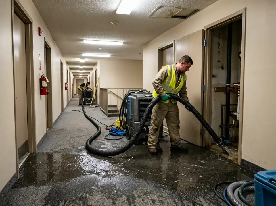 multi-unit-apartment-hallway-f-005 — frequently asked questions, Emergency Burst Pipe Water Extraction & Removal in Santa Cr…